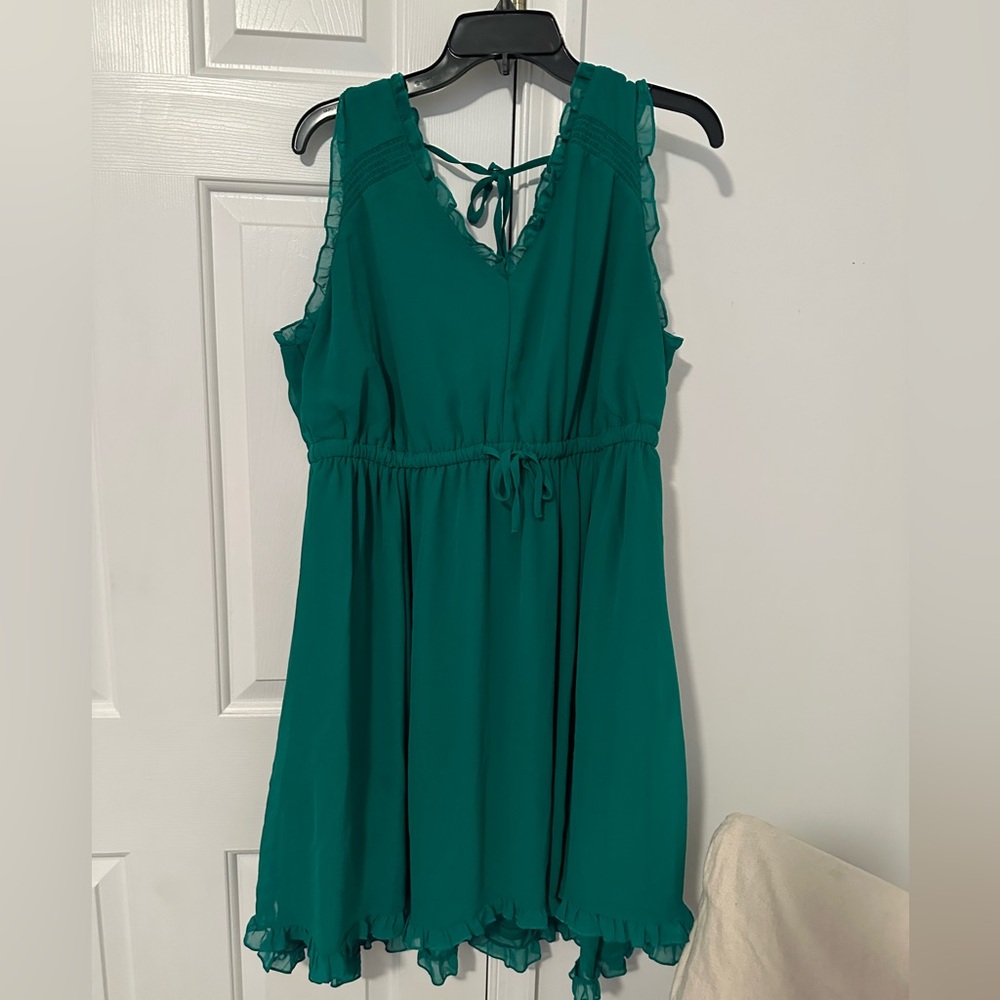 Torrid green Chiffon Dress